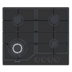 Встраиваемая варочная газовая панель Bauer GH-604BG02-R (Black)
