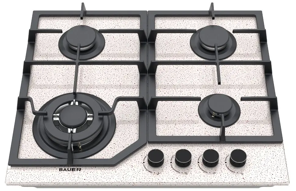 Plita de gaz incorporabila Bauer GH-604BG02-RS (Beige) - 2