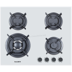 Plita incorporabila pe gaz Bauer GH-604BG04W (White)