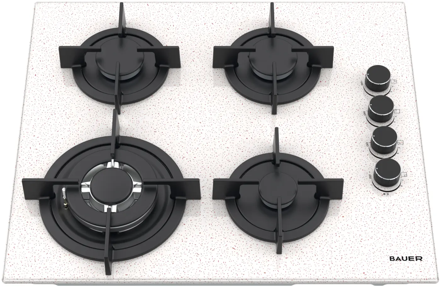 Plita incorporabila pe gaz Bauer GH-604BG05S (Sand)