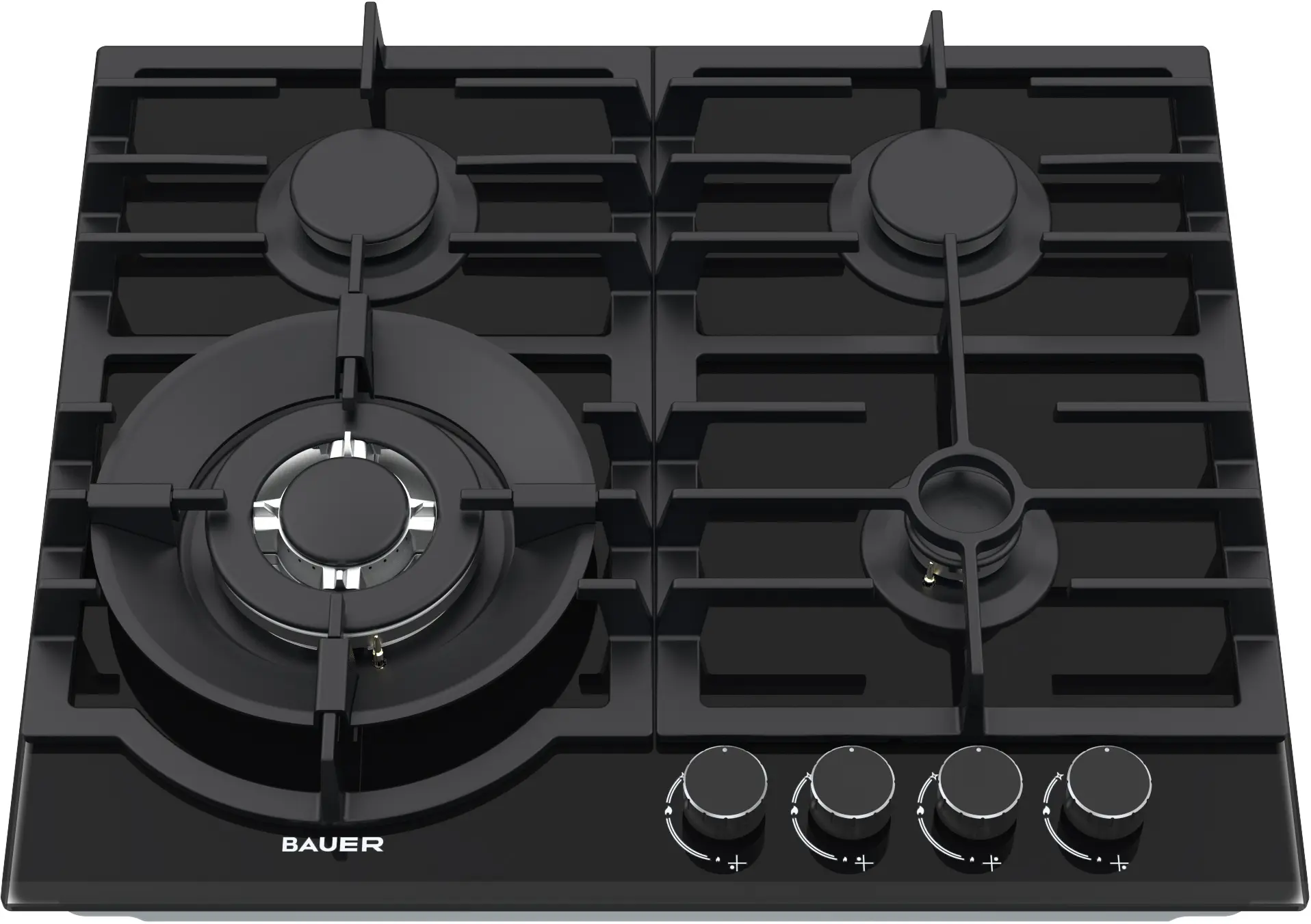Встраиваемая варочная газовая панель Bauer GH-604BG07 (Black) - 2