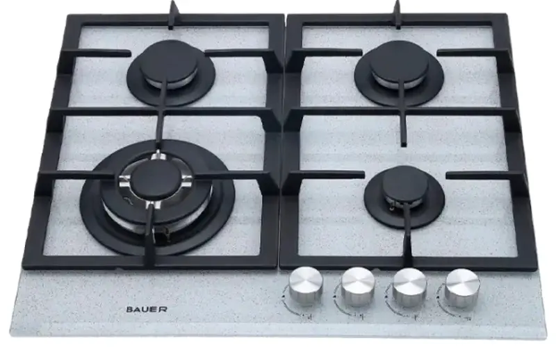 Встраиваемая варочная газовая панель Bauer GH-604BG07S (Grey/Beige) - 2