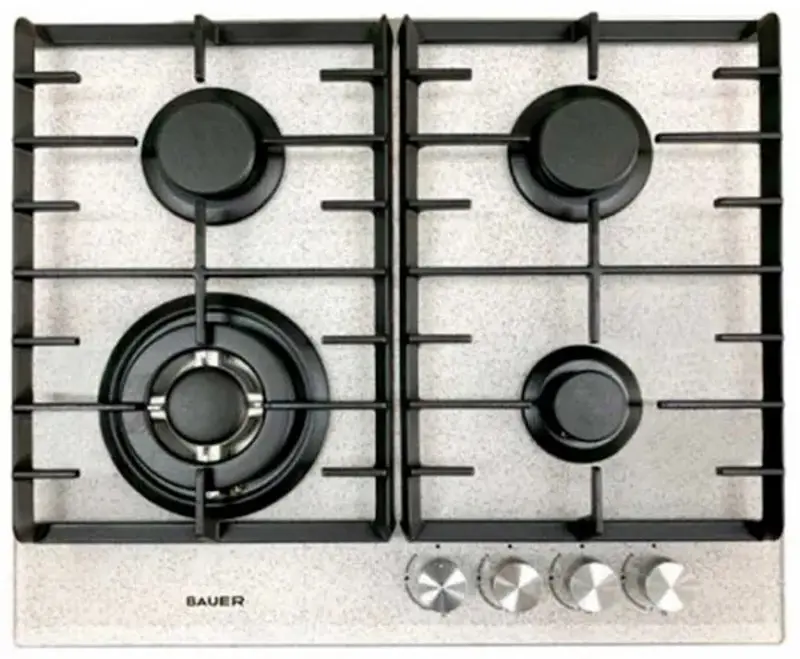 Встраиваемая варочная газовая панель Bauer GH-604BG07S (Grey/Beige)