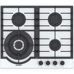 Встраиваемая варочная газовая панель Bauer GH-604BG07W (White/Black)