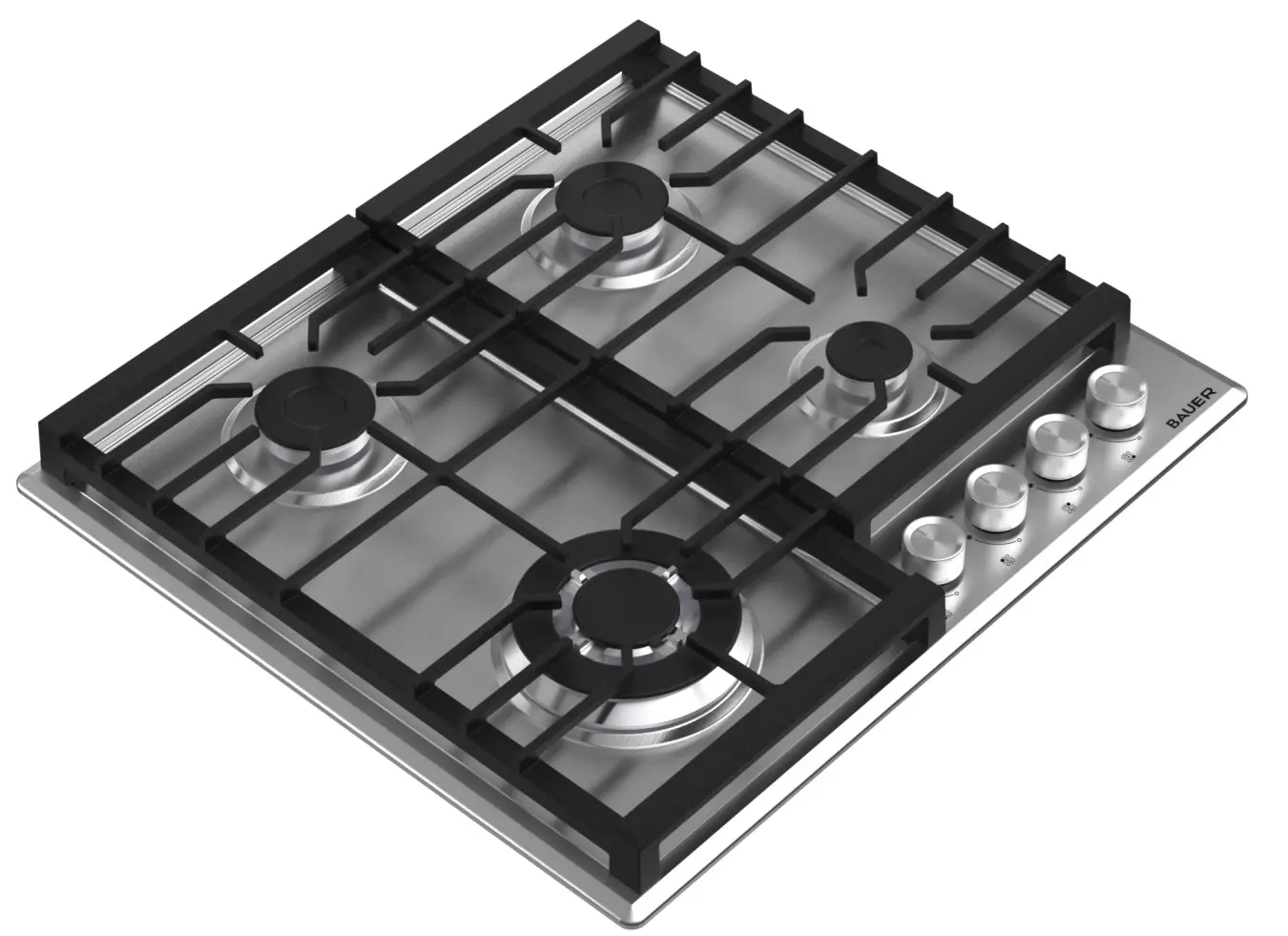 Встраиваемая варочная газовая панель Bauer Nirvana 6L4GT FFD IX (Silver) - 3