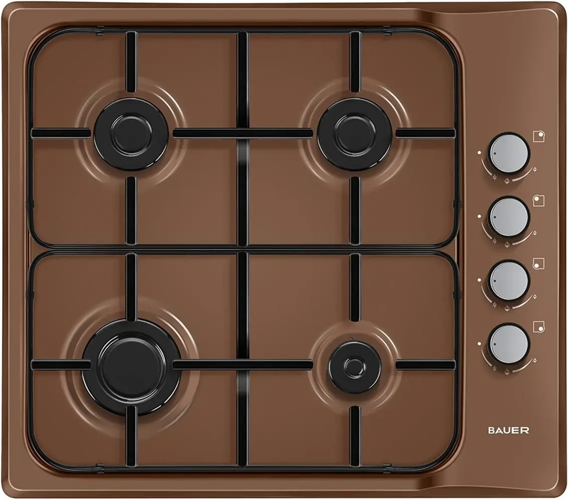 Plita incorporabila pe gaz Bauer OK 640RT40 BR (Brown)