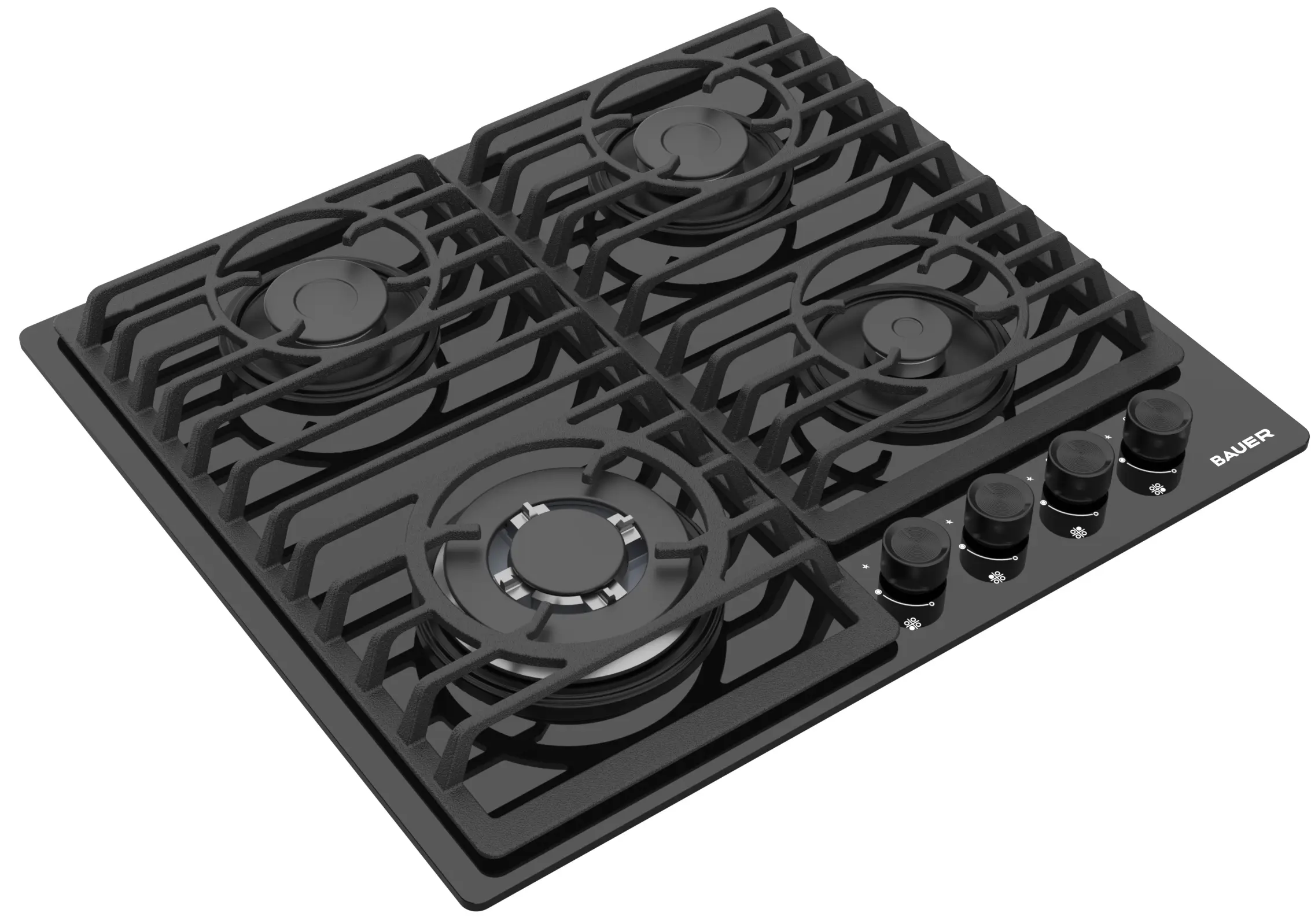Встраиваемая варочная газовая панель Bauer Oligark 6L4GT FFD BLG (Black) - 3