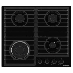 Встраиваемая варочная газовая панель Bauer Oligark 6L4GT FFD BLG (Black)