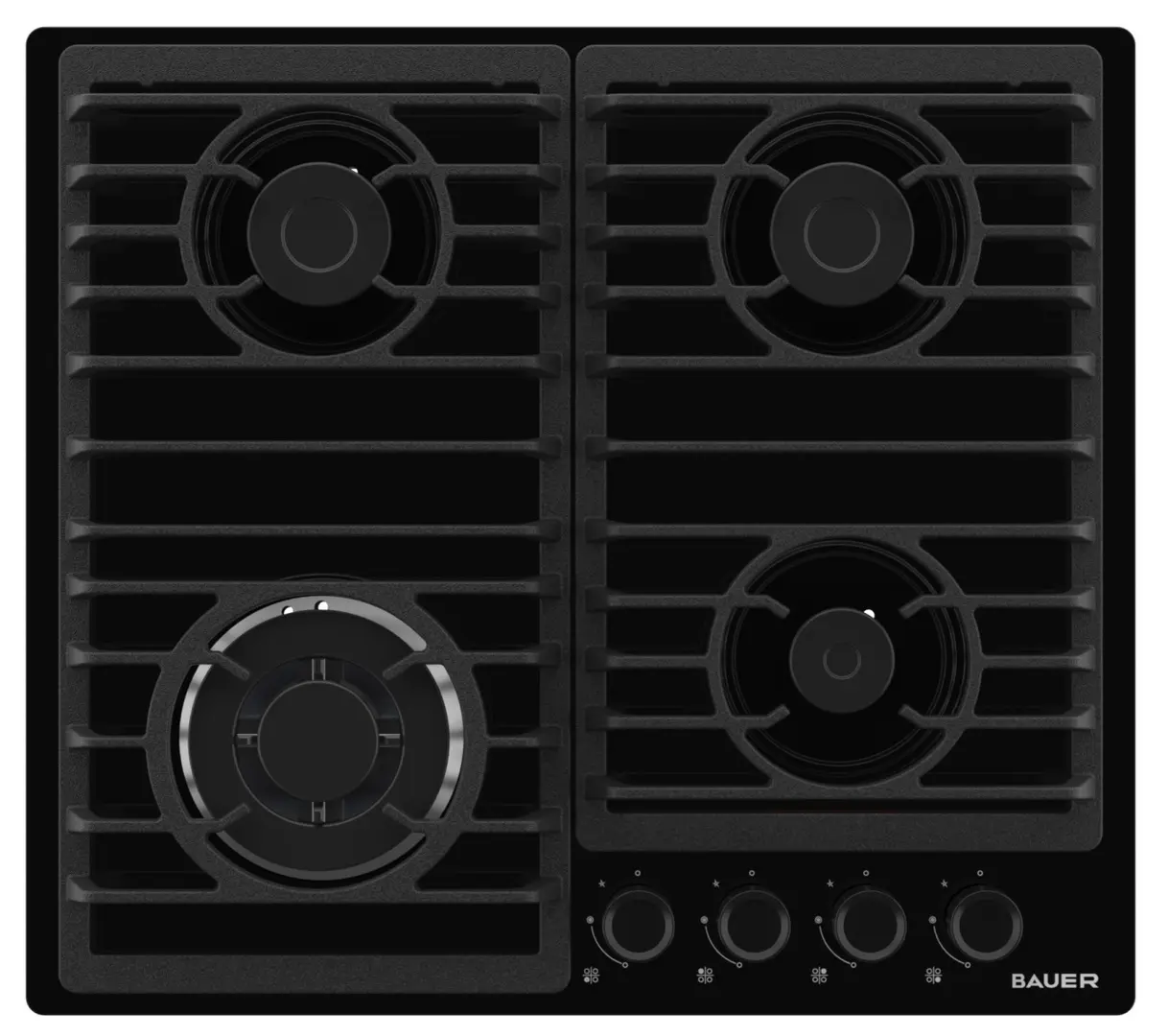 Встраиваемая варочная газовая панель Bauer Oligark 6L4GT FFD BLG (Black)