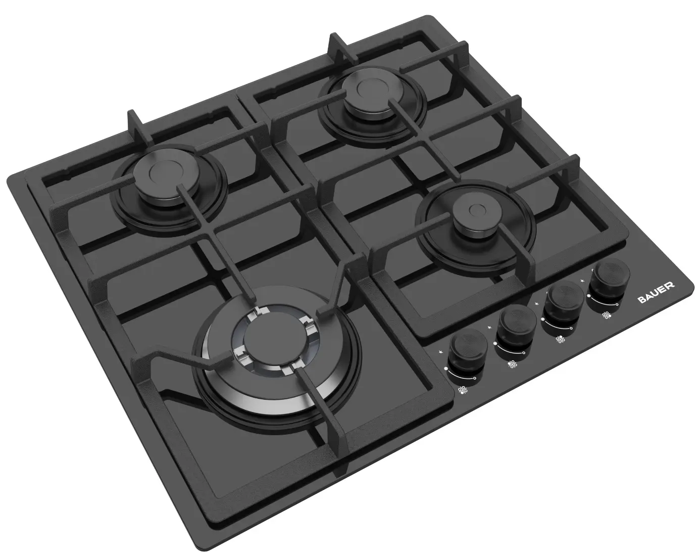 Встраиваемая варочная газовая панель Bauer RIO 6L4GT FFD BLG (Black) - 3
