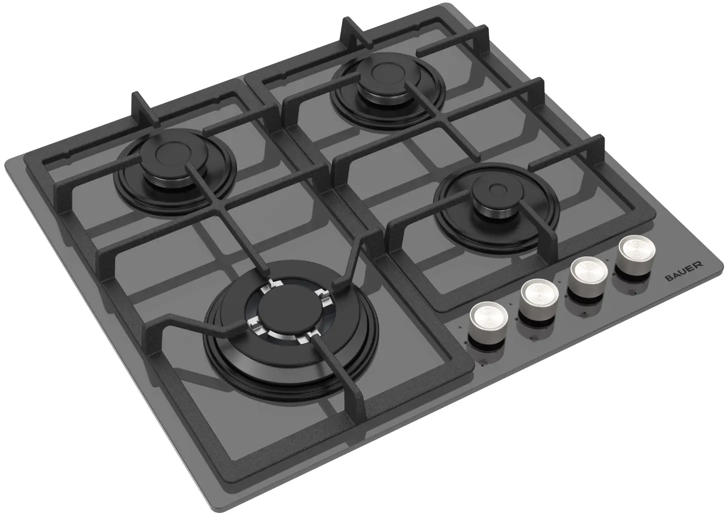 Встраиваемая варочная газовая панель Bauer RIO 6L4GT FFD GRG (Black) - 3