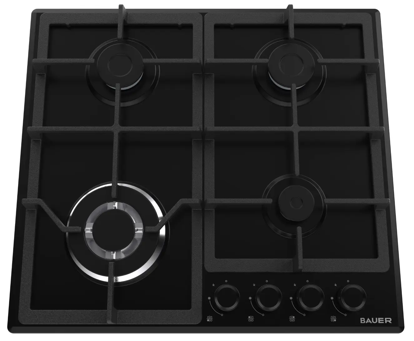 Встраиваемая варочная газовая панель Bauer RIO 6L4GT FFD MBL (Black) - 2