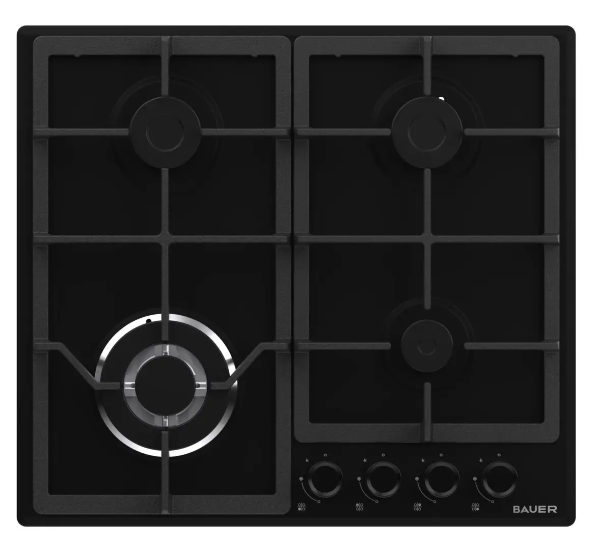 Встраиваемая варочная газовая панель Bauer RIO 6L4GT FFD MBL (Black)