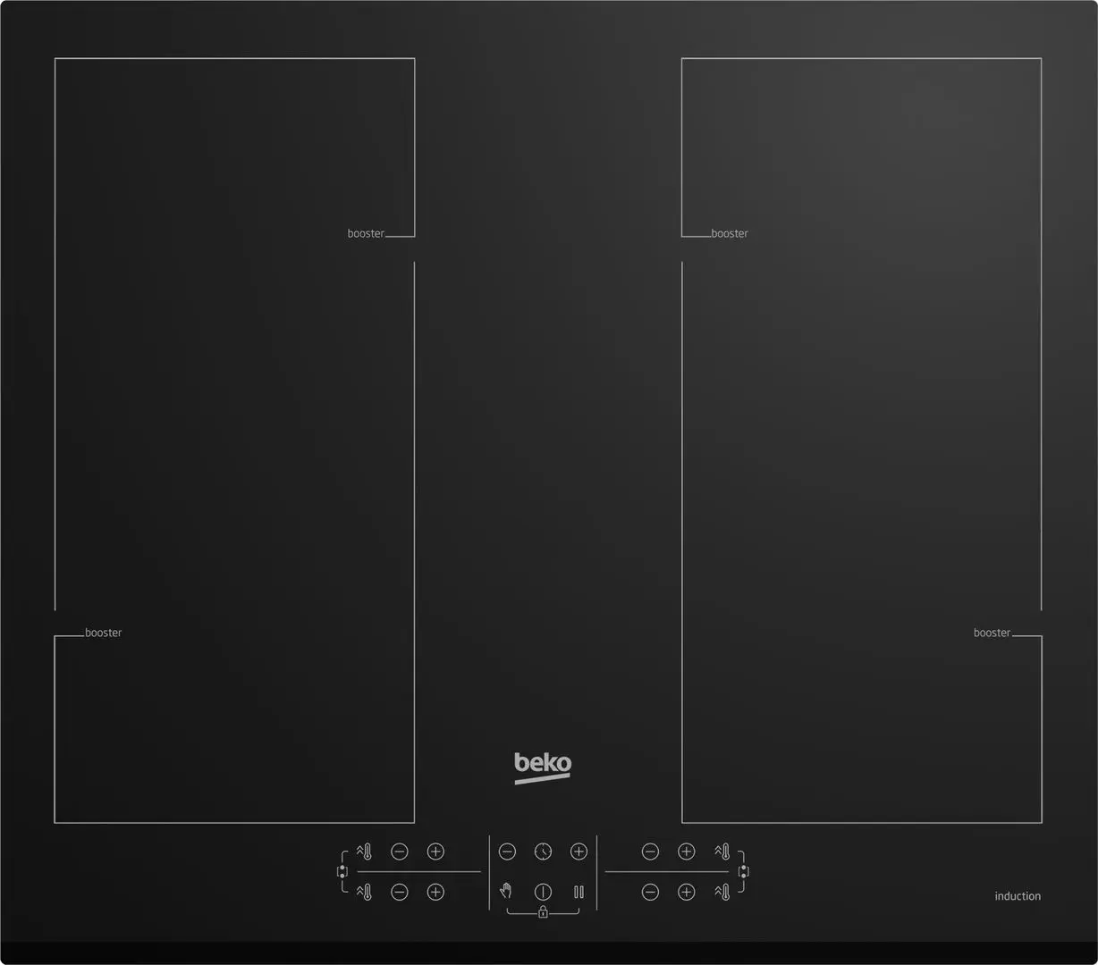 Plită incorporabilă cu inducție Beko HII64206F2MT (Black)
