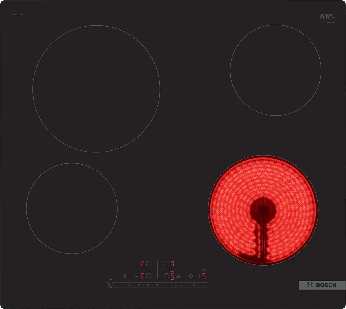 Plita electrica incorporabila Bosch PKE611FP2E (Black)