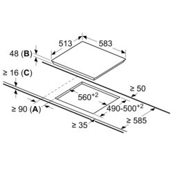 Plita electrica incorporabila Bosch PKE645BB2E (Black) Thumb