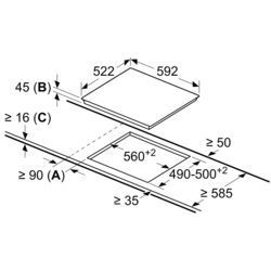 Plita electrica incorporabila Bosch PKF631FP3E (Black) Thumb