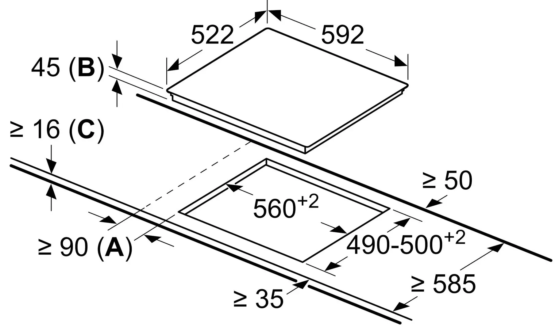 Plita electrica incorporabila Bosch PKN631FP2E (Black)