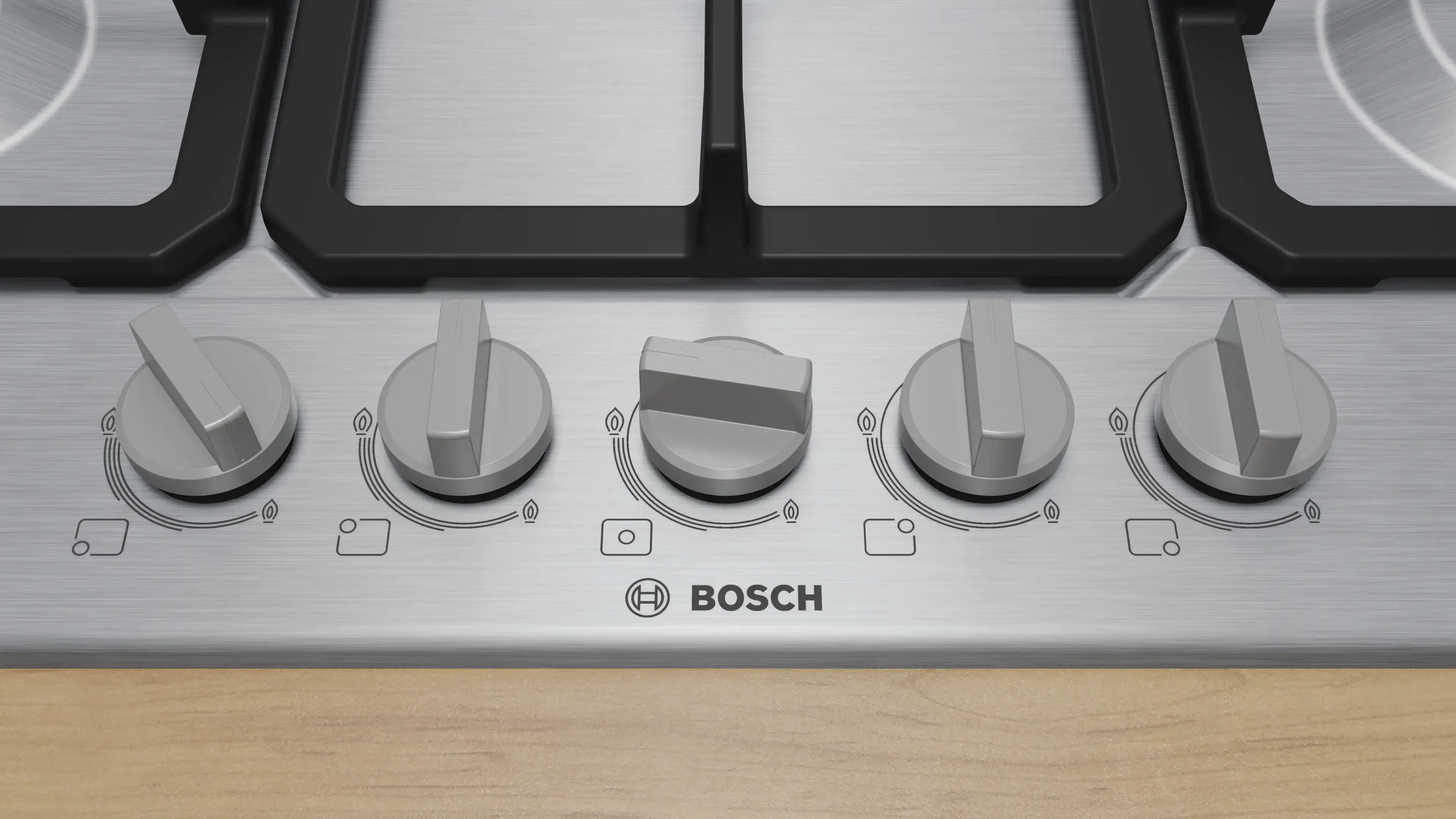 Встраиваемая газовая варочная панель Bosch PGQ7B5K90 (Inox)