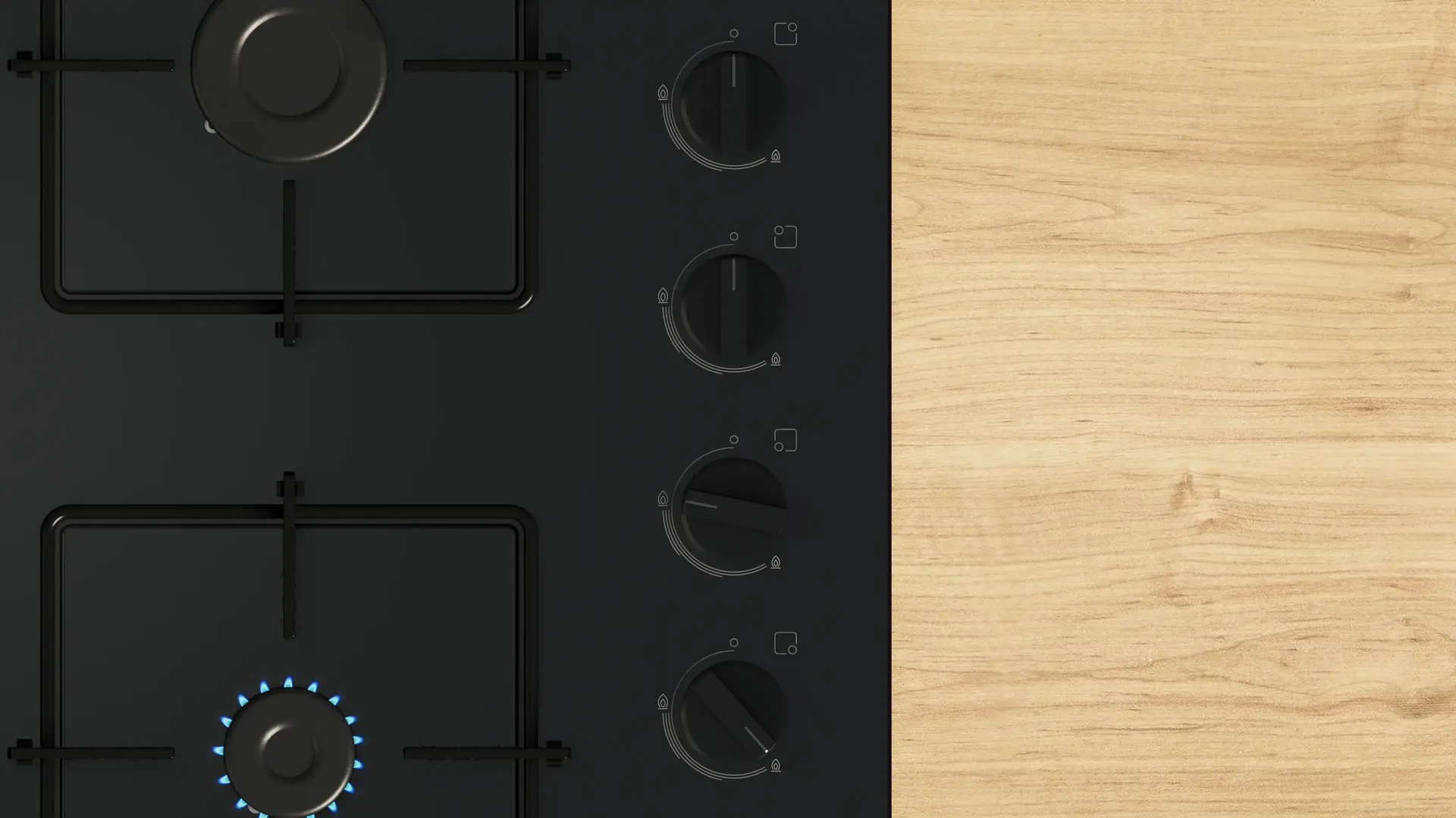 Встраиваемая газовая варочная панель Bosch POP6B6K30 (Black)