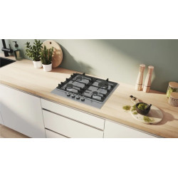 Встраиваемая газовая варочная панель Bosch Series 6 PCH6A5I90 (Silver) Thumb