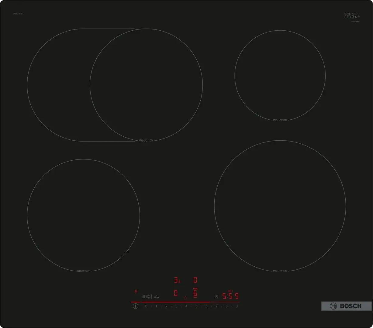 Plita incorporabila cu inductie BOSCH PIF61RHB1E (Black)