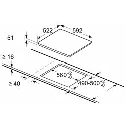 Встраиваемая индукционная варочная панель Bosch PUC611AA5E (Black) Thumb