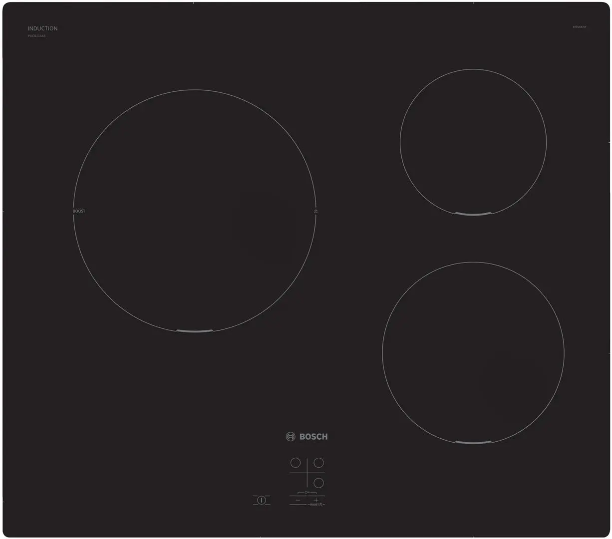 Встраиваемая индукционная варочная панель Bosch PUC611AA5E (Black)