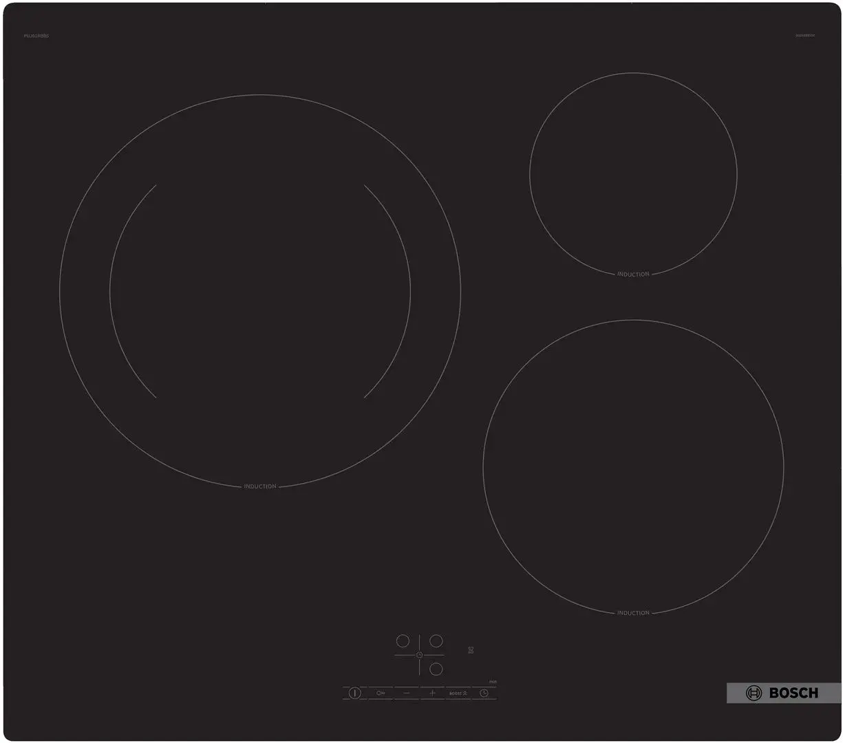 Встраиваемая индукционная варочная панель Bosch PUJ61RBB5E (Black)
