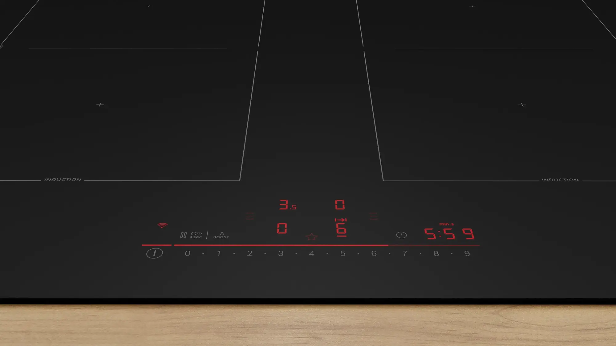 Plita incorporabila cu inductie Bosch PVQ61CHB1E (Black) - 2