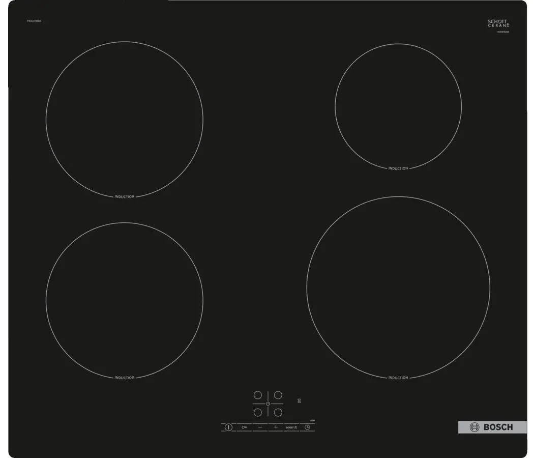 Plita incorporabila cu inductie Bosch PVQ61RBB5E (Black)