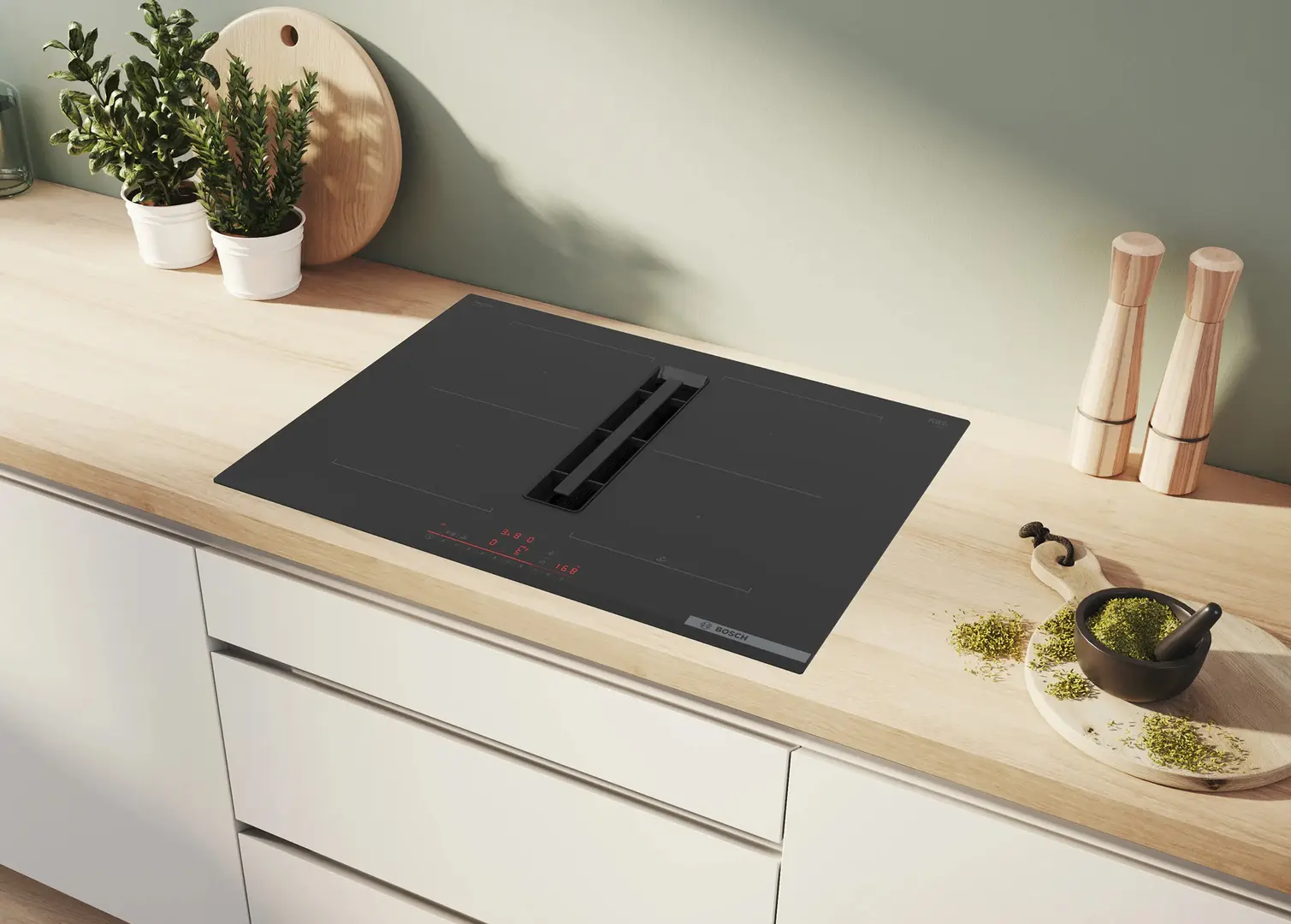 Plita incorporabila cu inductie Bosch PVQ731H26E (Black)