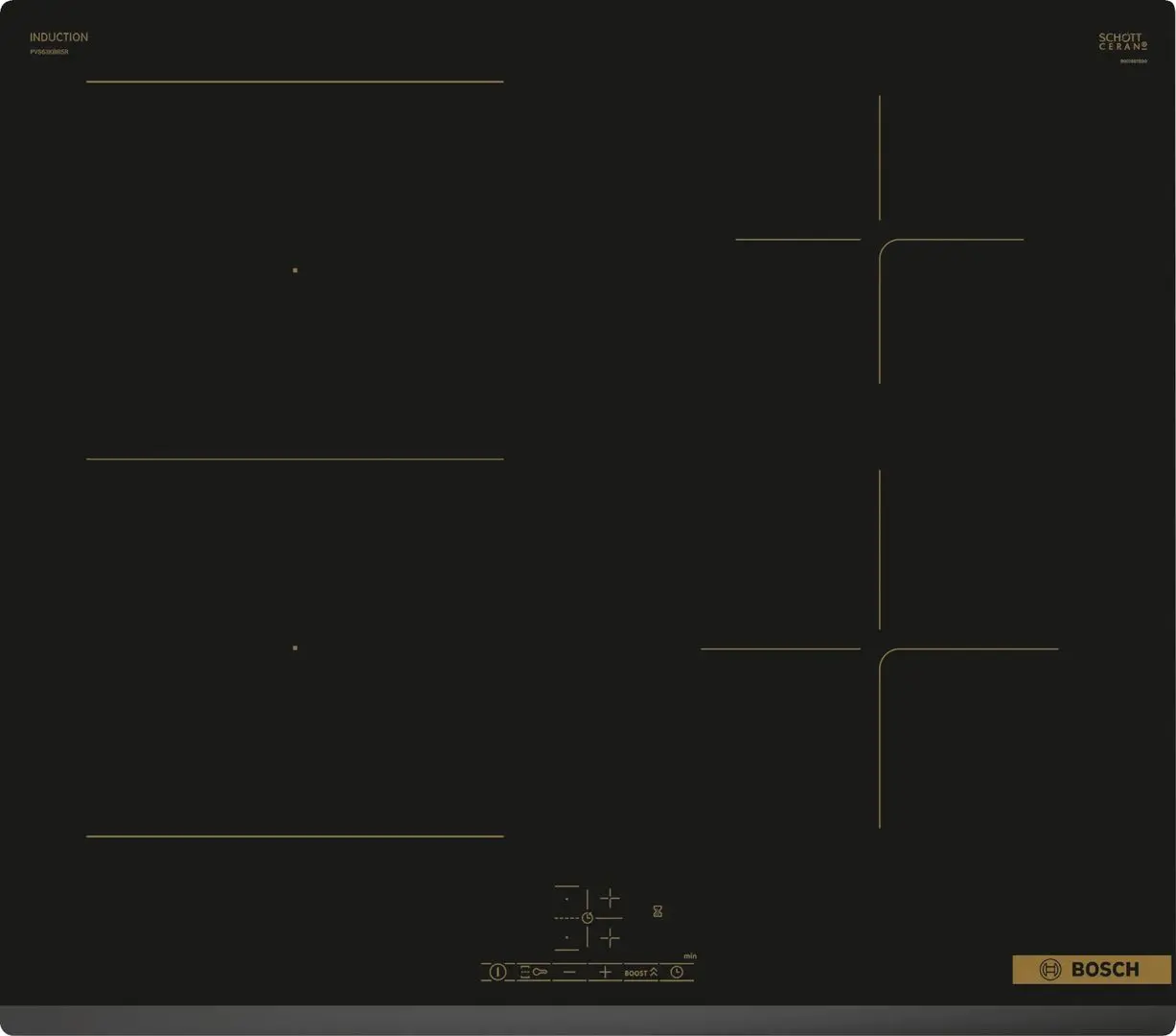 Plita incorporabila cu inductie Bosch PVS63KBB5E (Black)