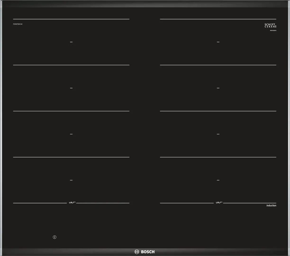 Plita incorporabila cu inductie Bosch PXX675DC1E (Black)