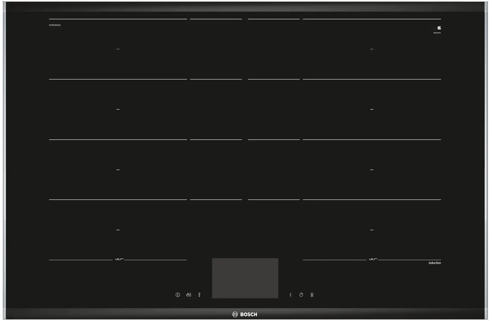 Встраиваемая индукционная варочная панель Bosch PXY875KW1E (Black)