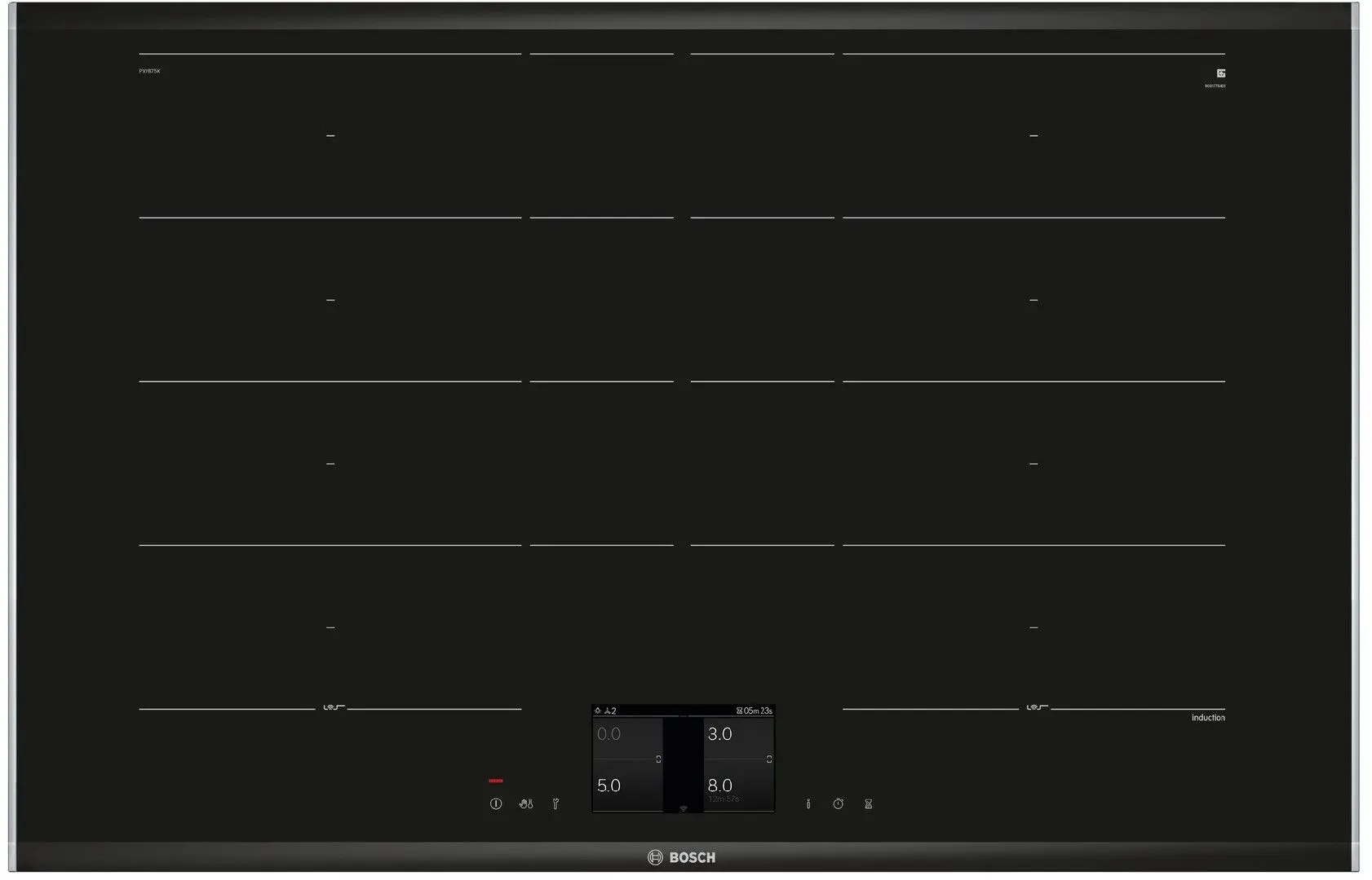 Встраиваемая индукционная варочная панель Bosch PXY875KW1E (Black)