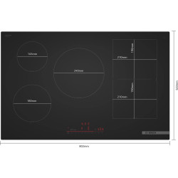 Встраиваемая индукционная варочная панель Bosch Series 6 PVW81CHB1E (Black) Thumb