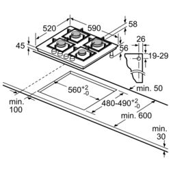 Aragaz incorporabil Bosch FlameSelect PPP6A2M90 (White) Thumb