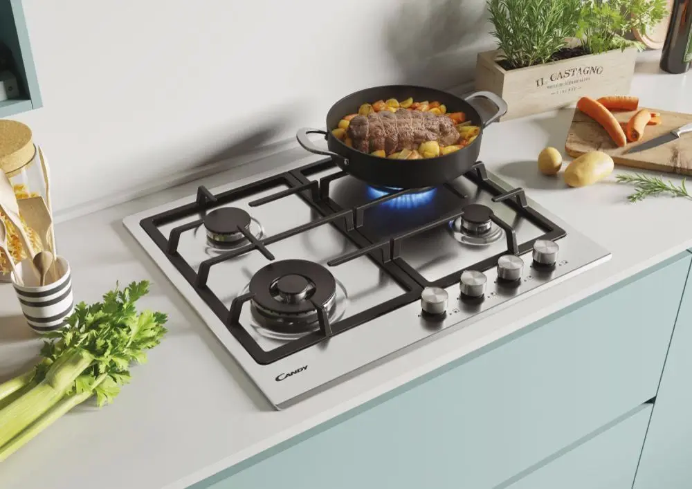 Plita de gaz incorporabila Candy CHG6BF4WPX (Silver)