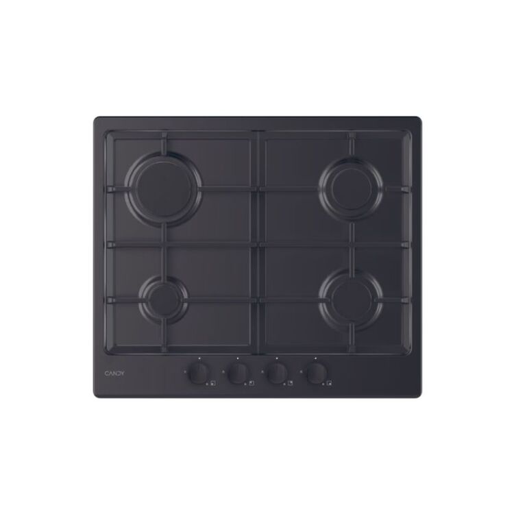 Plită încorporabilă pe gaz Candy CHG6BRBB Oțel emailat / Black