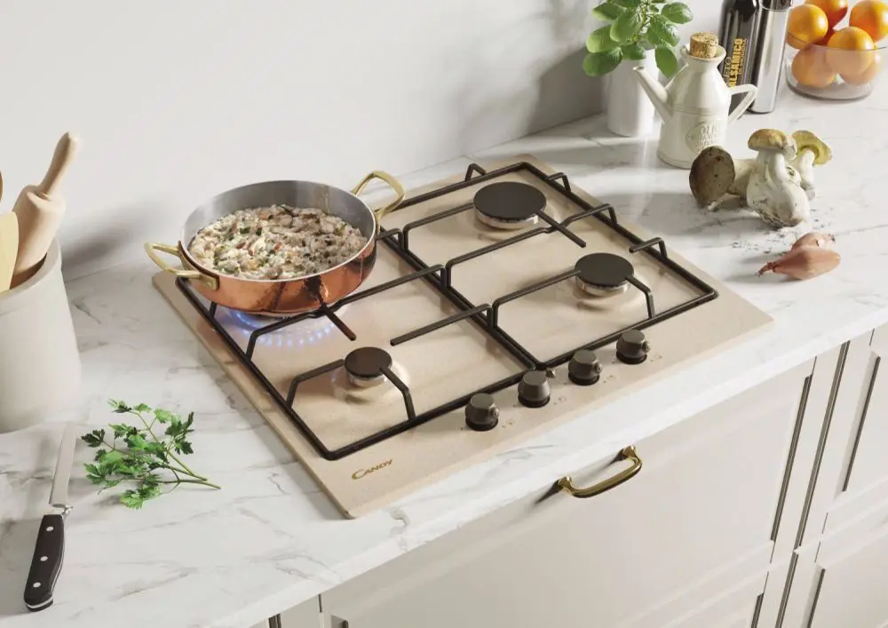 Plita de gaz incorporabila Candy Classic CHW6BRAV4WGT (Beige)