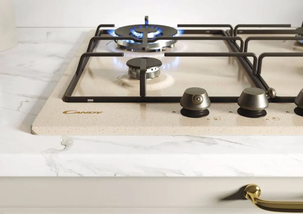 Plita de gaz incorporabila Candy Classic CHW6BRAV4WGT (Beige)