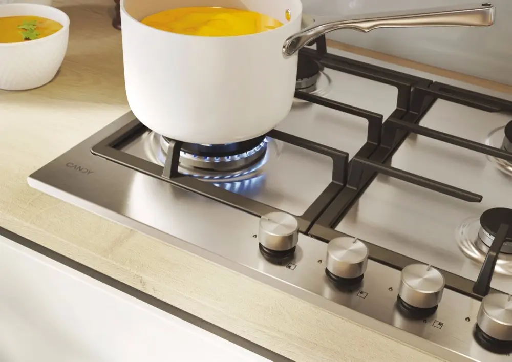Встраиваемая газовая варочная панель Candy Cook 600 CHG6BF4WTX (Inox) - 4
