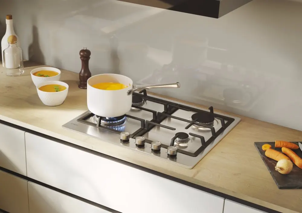 Встраиваемая газовая варочная панель Candy Cook 600 CHG6BF4WTX (Inox) - 5