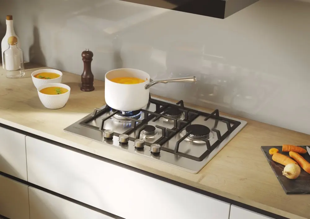 Встраиваемая газовая варочная панель Candy Cook 800 CHG6D4WTX (Inox) - 4