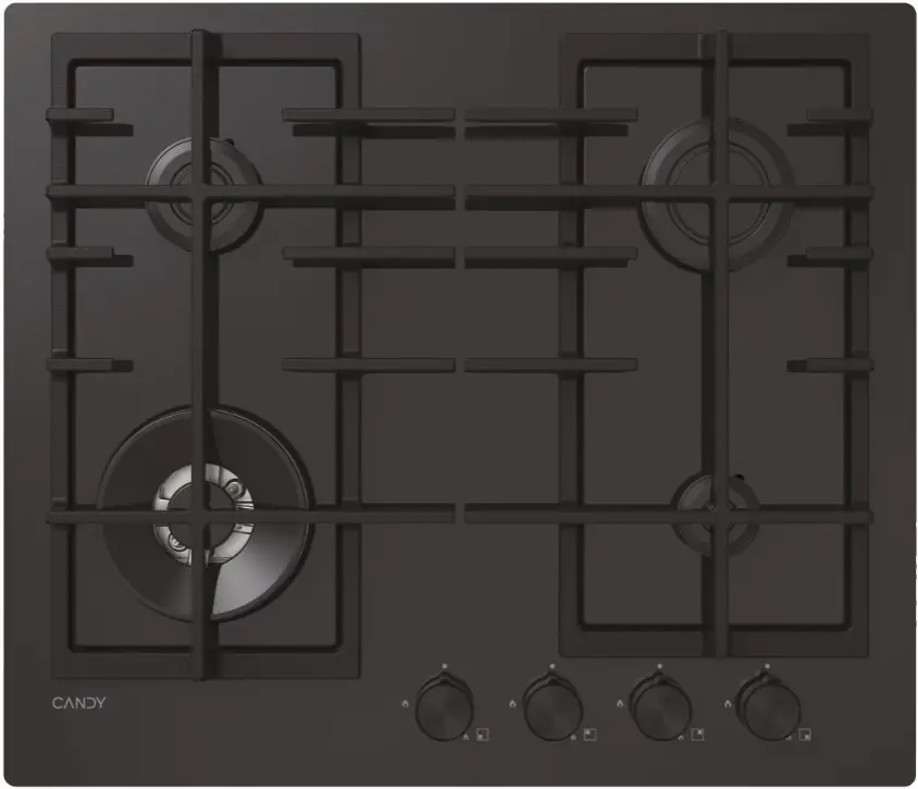 Plita incorporabila pe gaz Candy CVFG6BF4PB (Black)