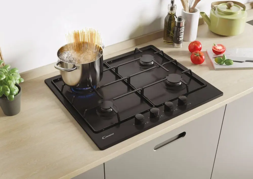 Plita de gaz incorporabila Candy Idea CHW6BRBB (Black)