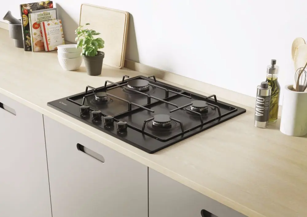 Plita de gaz incorporabila Candy Idea CHW6BRBB (Black)