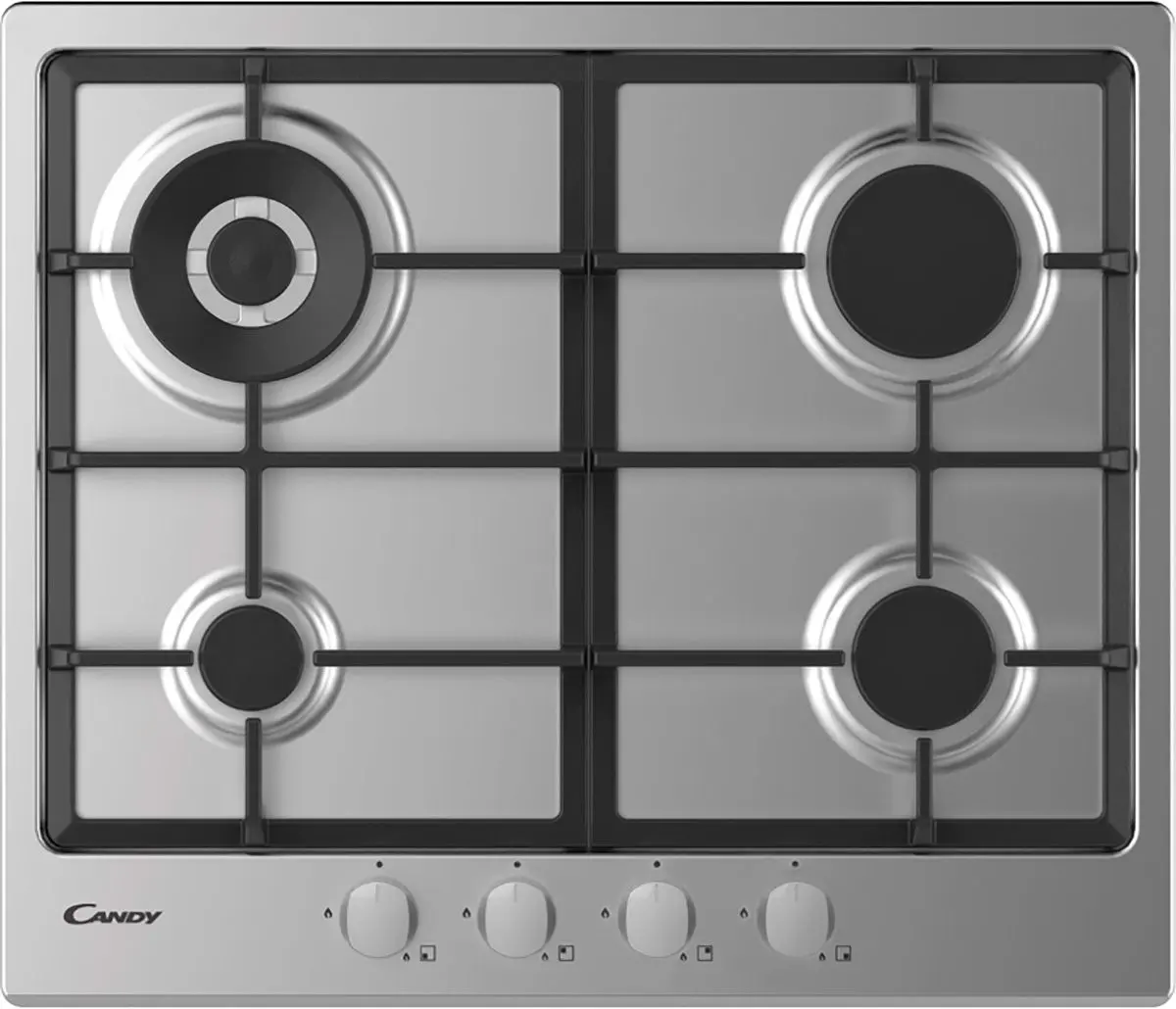 Plita pe gaz incorporabila Candy Timeless CHG6BR4WX (Inox)