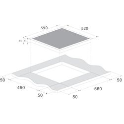Plita incorporabila cu inductie Candy CI642CTT (Black) Thumb